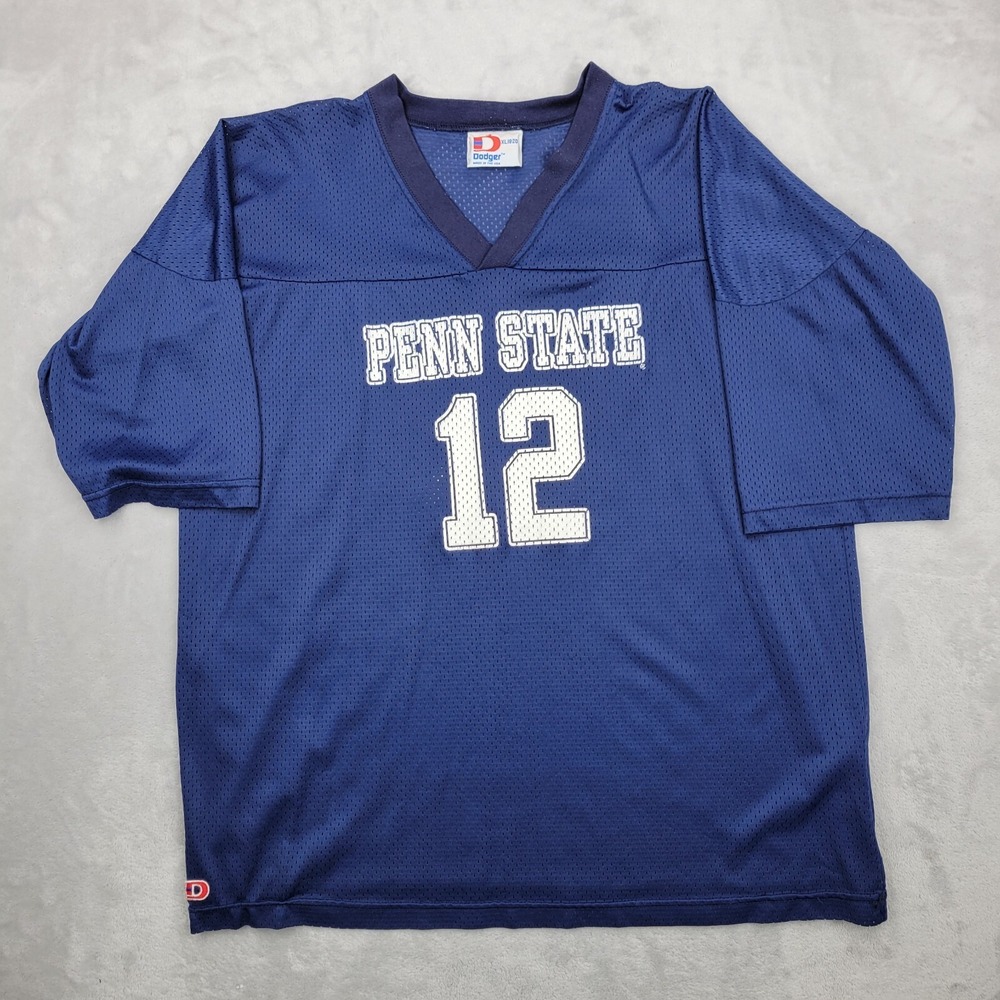 Vintage Penn State Jersey Boys XL Blue Dodger USA Football Team College Lion PSU